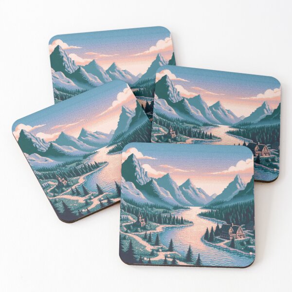 Item preview, Skyrim Peaceful Village River Pixel Art designed and sold by Jake-Carter0.