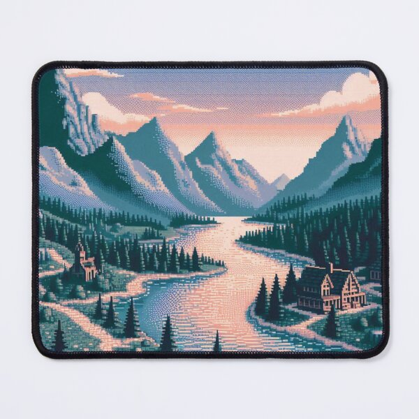 Item preview, Skyrim Peaceful Village River Pixel Art designed and sold by Jake-Carter0.