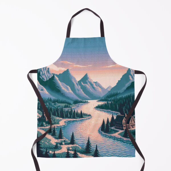 Item preview, Skyrim Peaceful Village River Pixel Art designed and sold by Jake-Carter0.
