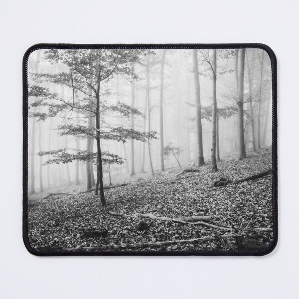 Item preview, Photo forest in the Odenwald in the homeland Hesse black and white designed and sold by Marvin Diehl.