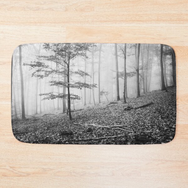 Item preview, Photo forest in the Odenwald in the homeland Hesse black and white designed and sold by Marvin Diehl.
