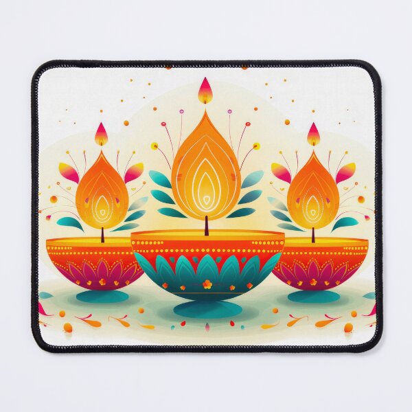 Item preview, colorful oil lamps for dival festival designed and sold by rajeshbac.