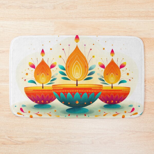 Item preview, colorful oil lamps for dival festival designed and sold by rajeshbac.