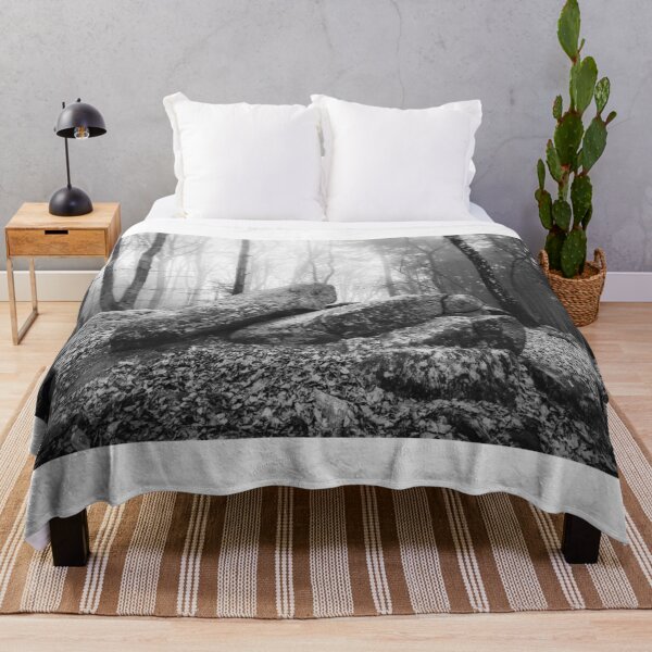 Item preview, Photo forest in the Odenwald in the homeland Hesse black and white designed and sold by Marvin Diehl.