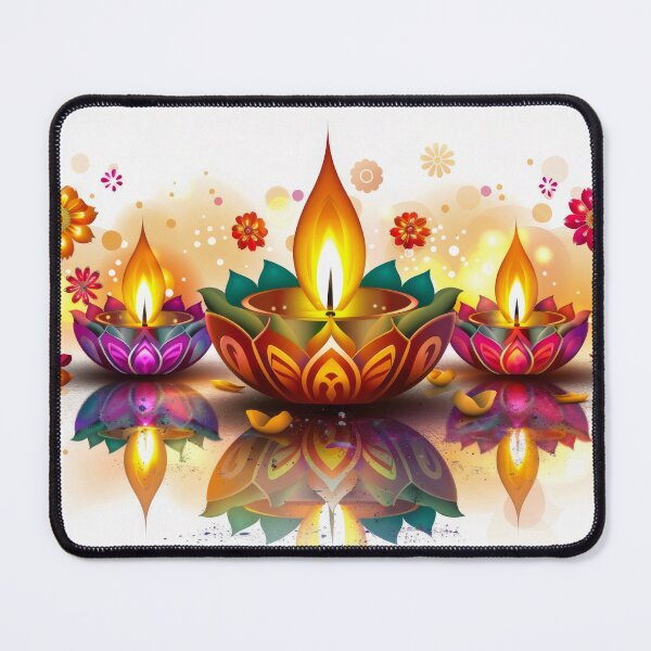 Item preview, Three oil lamps for Divali festival designed and sold by rajeshbac.