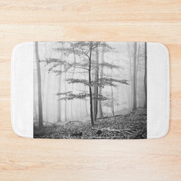Item preview, Photo forest in the Odenwald in the homeland Hesse black and white designed and sold by Marvin Diehl.