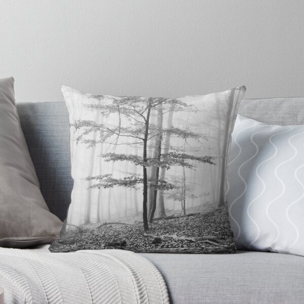 Item preview, Photo forest in the Odenwald in the homeland Hesse black and white designed and sold by Marvin Diehl.