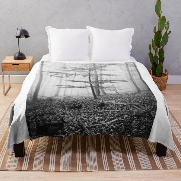 Item preview, Photo forest in the Odenwald in the homeland Hesse black and white designed and sold by Marvin Diehl.