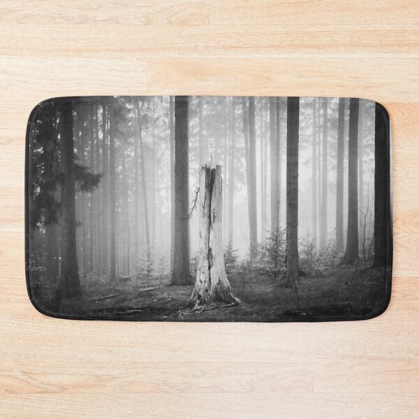 Item preview, Photo forest in the Odenwald in the homeland Hesse black and white designed and sold by Marvin Diehl.
