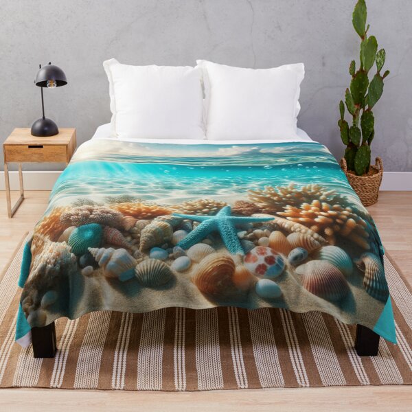 Item preview, Sea Shells on Beach in Clear Waters designed and sold by SeaStarAlex.