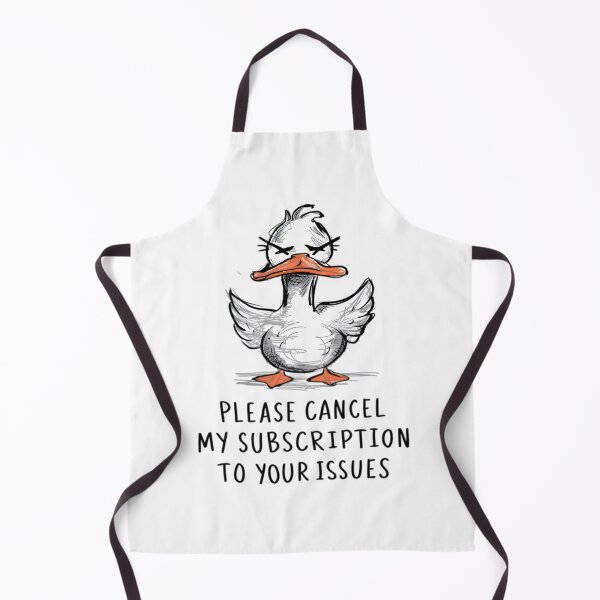 Item preview, Cancel Subscription, FunnyFits, FunnyFits70, Humor, Funny, duck, bird, fly, angry, unsubscribe, drama, decor, pond, attitude designed and sold by FunnyFits70.