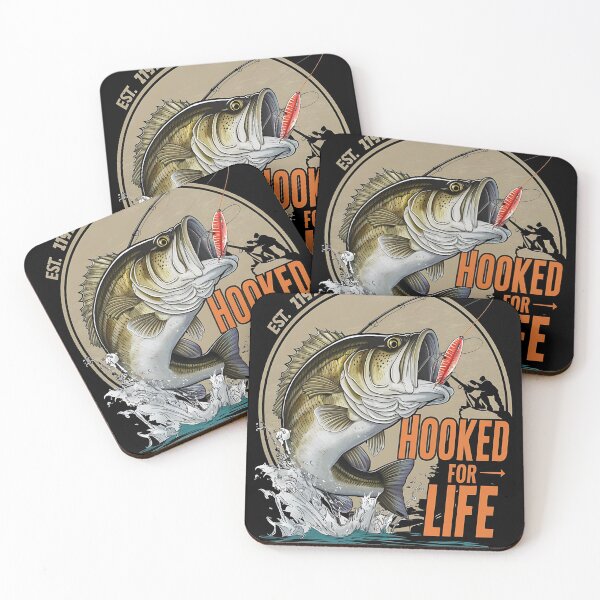 Item preview, Hooked for life - Im hooked on fishing - Hooked on - Sportfish - Wicked fish designed and sold by JansenGS.