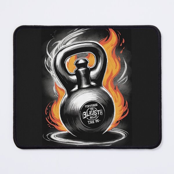 Item preview, Release the beast Dumbbell in flames Gym enthusiast sketch by CallisC Arts ⭐⭐⭐⭐⭐ designed and sold by CallisC-Arts.