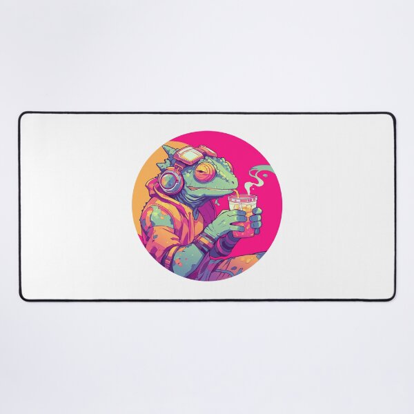 Artikelvorschau, Cyber-Chamäleon // Chamäleon // Musiksüchtiger // Cyber-Tier // Musik hören // Tierkrieger entworfen und verkauft von SMARTKIT  DESIGNAGENCY.