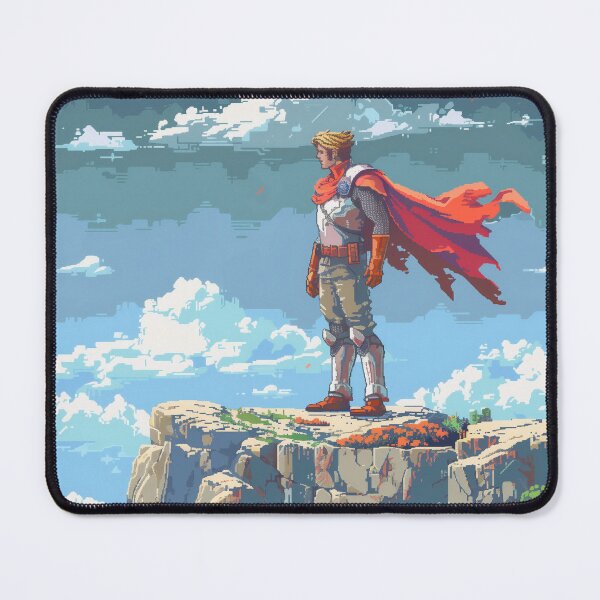 Item preview, Heroic figure with cape on mountain summit designed and sold by palmyst.