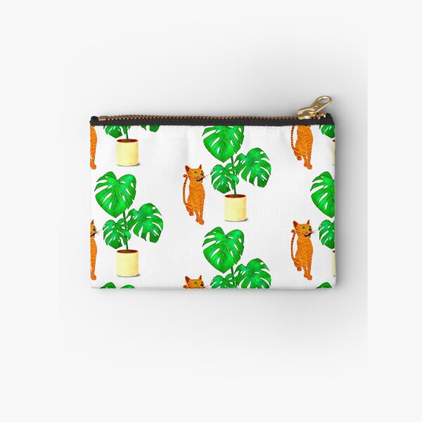 Item preview, Cat with Monstera Leaf designed and sold by BeUniqueByRomy.