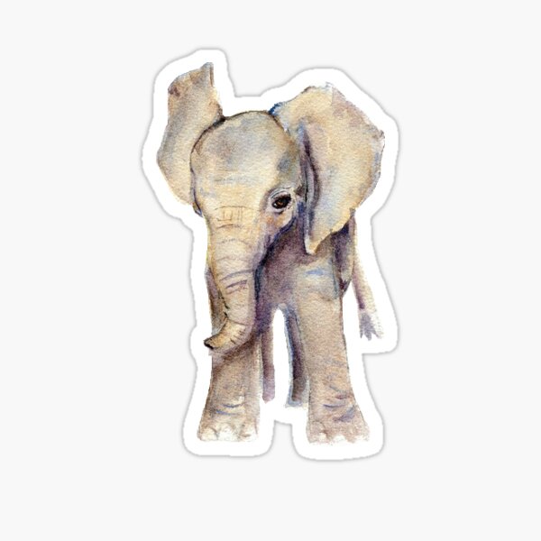 Item preview, Watercolor Elephant designed and sold by janachesnut.