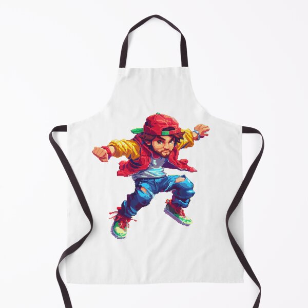 Item preview, Intense fighter mid-jump with determined expression designed and sold by palmyst.