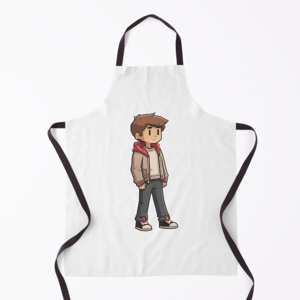 Item preview, Casual boy in jacket standing with hands in pockets designed and sold by palmyst.