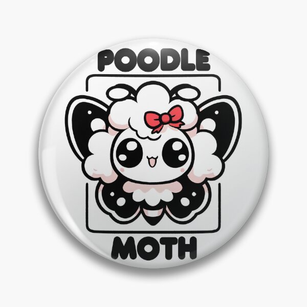 Item preview, Poodle moth designed and sold by VibeStyleShop.