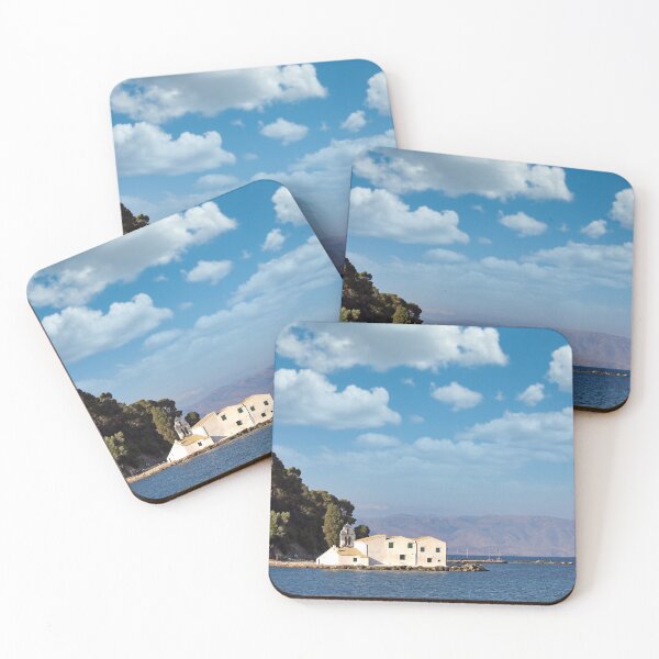 Item preview, Vlacherna Monastery seascape Kerkyra,Corfu island, Greece designed and sold by goceris.