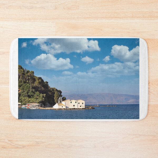 Item preview, Vlacherna Monastery seascape Kerkyra,Corfu island, Greece designed and sold by goceris.
