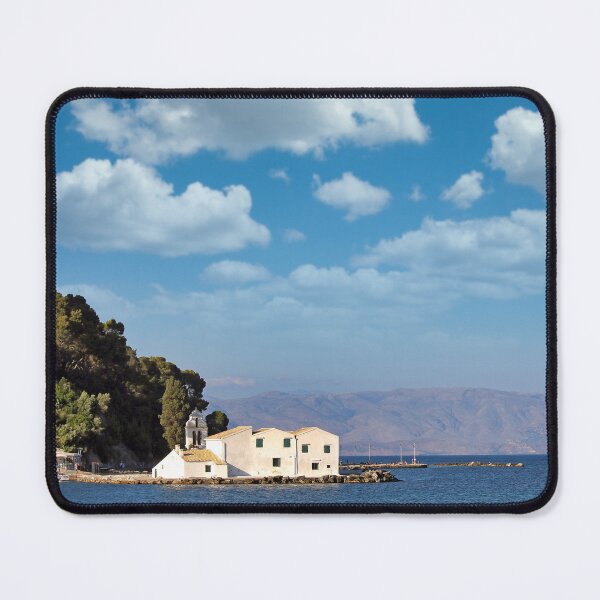 Item preview, Vlacherna Monastery seascape Kerkyra,Corfu island, Greece designed and sold by goceris.