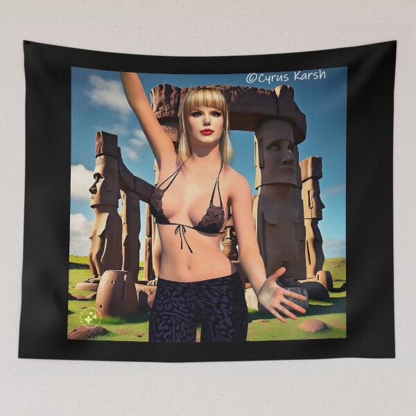 Item preview, A Painting of Taylor Swift Illustrating Her Song "My Boy Only Breaks His Favorite Toys" designed and sold by Cyrus777.