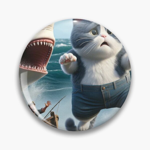 Item preview, Cat meets shark designed and sold by Catsmoment.