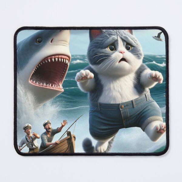 Item preview, Cat meets shark designed and sold by Catsmoment.
