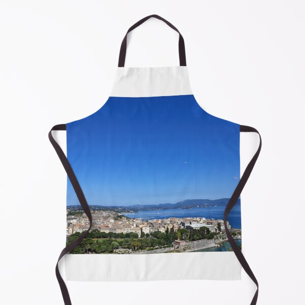Item preview, Panoramic view on classical Greek houses buildings Corfu island capital Kerkyra designed and sold by goceris.