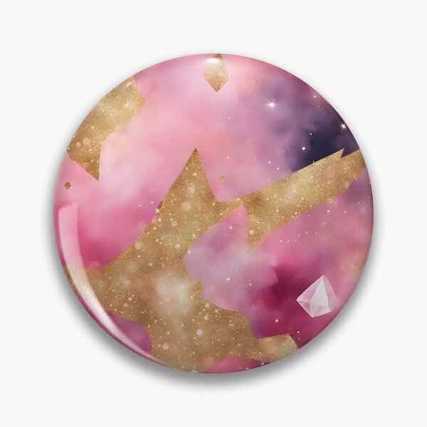 Item preview, Abstract Pink, Purple and Gold with Crystals designed and sold by CalmnessbyChoice.