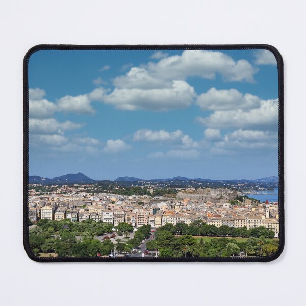 Item preview, Panoramic view on classical Greek houses buildings Corfu island capital Kerkyra Greece designed and sold by goceris.