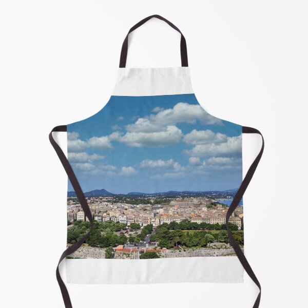 Item preview, Panoramic view on classical Greek houses buildings Corfu island capital Kerkyra Greece designed and sold by goceris.
