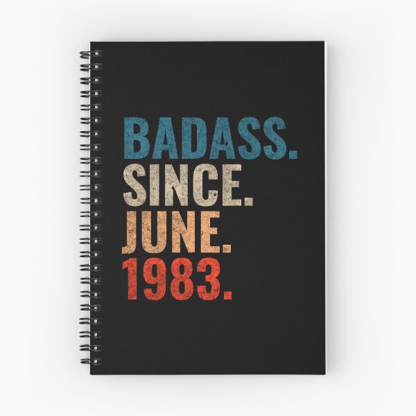 Item preview, Badass since June 1983 Vintage 1983 June birthday gift designed and sold by Teelogic.