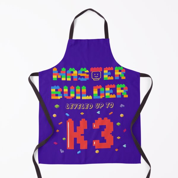 Item preview, Master Builder Leveled Up to Kindergarten K3 First day of school designed and sold by MorningTeeNmore.