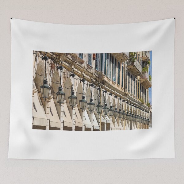 Item preview, Famous lantern Liston square Kerkyra Corfu island Greece designed and sold by goceris.