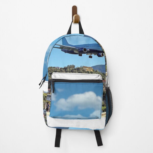 Item preview, Airplane landing at Kerkyra Airport, Corfu International Airport. Corfu island, Greece designed and sold by goceris.