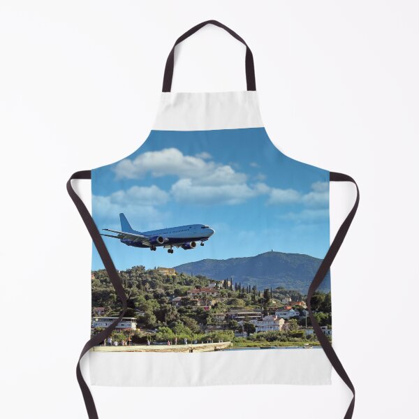 Item preview, Airplane landing at Kerkyra Airport, Corfu International Airport. Corfu island, Greece designed and sold by goceris.