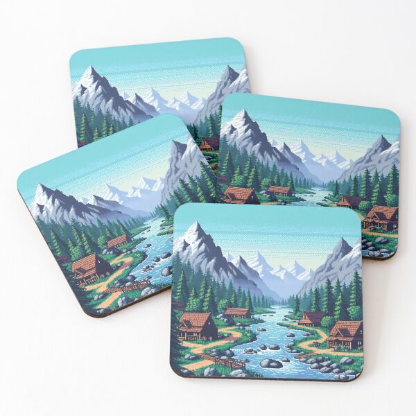 Item preview, Skyrim Peaceful Village Pixel Art designed and sold by Jake-Carter0.