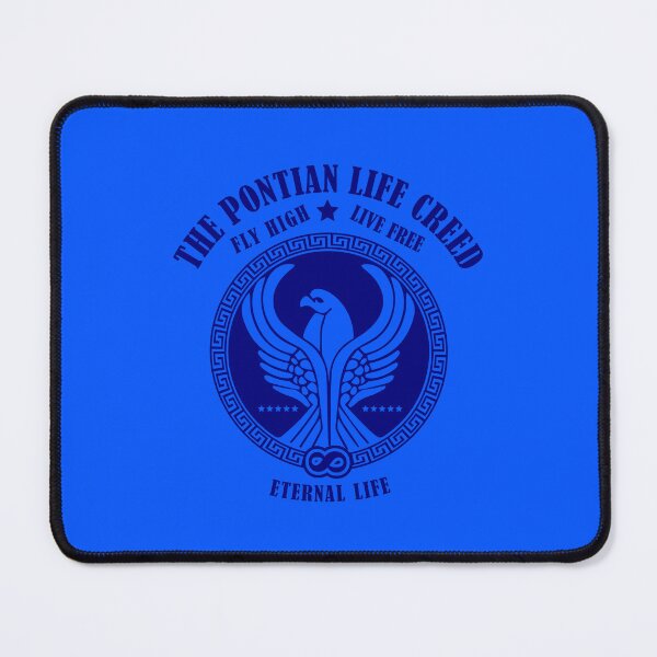 Item preview, Dark Blue Pontian Life Creed - Fly High - Live Free - Eternal Life designed and sold by SueKnox.
