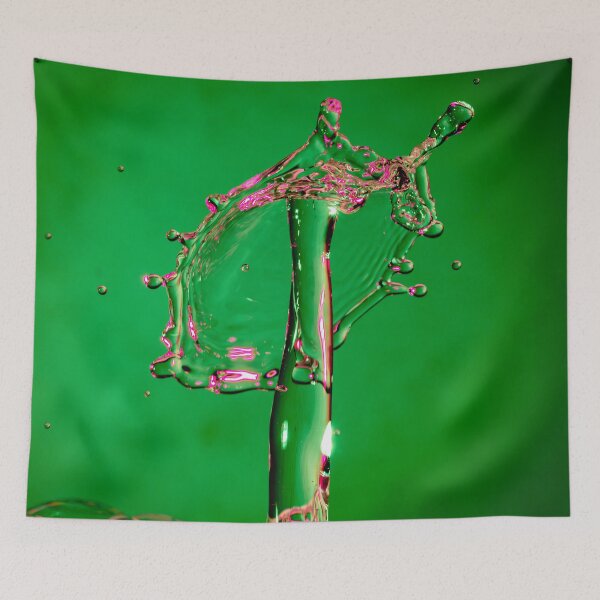 Item preview, Green Water drop with pink highlights designed and sold by James Millward.