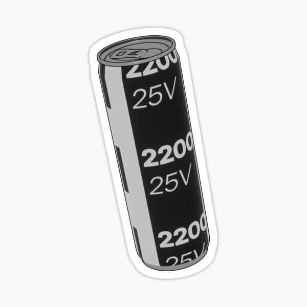 2200µF 'Energy Drink' Sticker