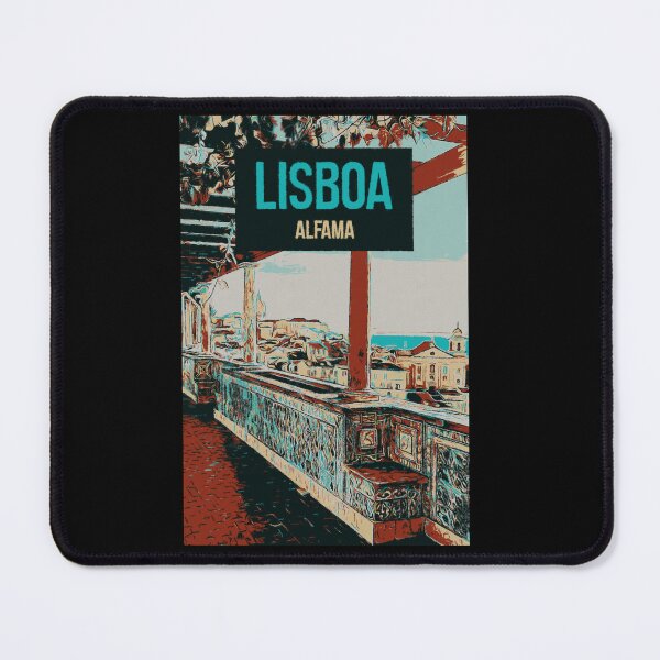 Item preview, Alfama District Lisbon Illustration, Portugal designed and sold by Lemomo-artworks.