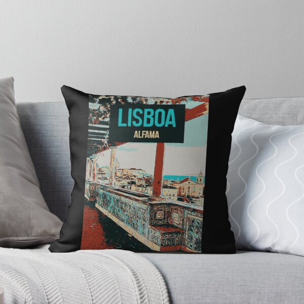 Item preview, Alfama District Lisbon Illustration, Portugal designed and sold by Lemomo-artworks.