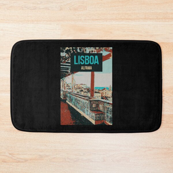 Item preview, Alfama District Lisbon Illustration, Portugal designed and sold by Lemomo-artworks.