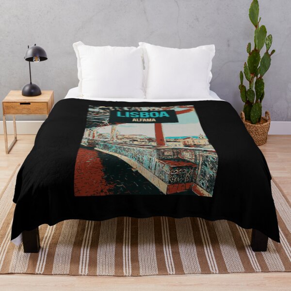 Item preview, Alfama District Lisbon Illustration, Portugal designed and sold by Lemomo-artworks.