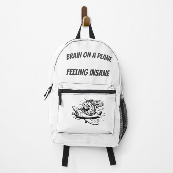 Item preview, brain on a plane, feeling insane designed and sold by YuliaHulia.