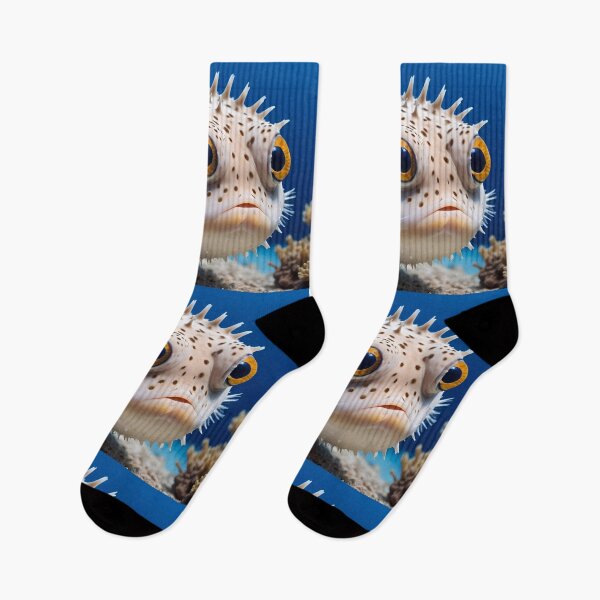 Item preview, Funny Little Spiky Pufferfish In The Ocean designed and sold by TheArtOfPat.
