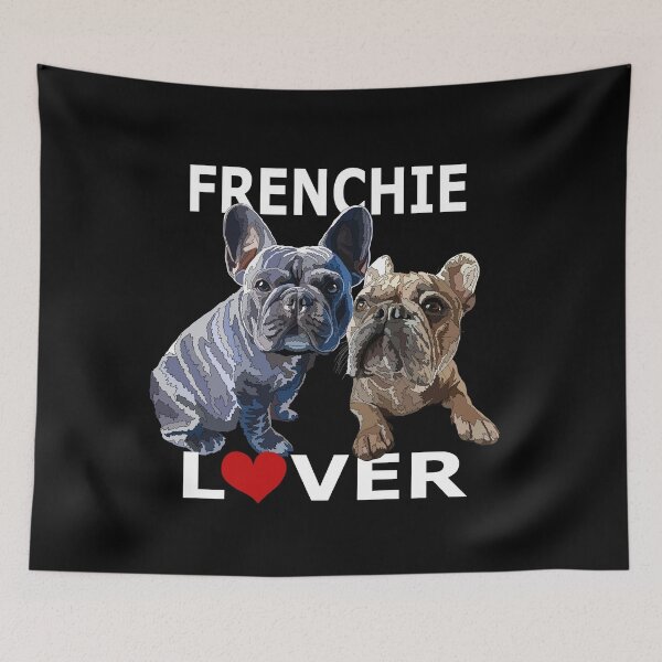 Item preview, Frenchie Lover Blue And Brown Frenchies designed and sold by Just-Arts-4U.